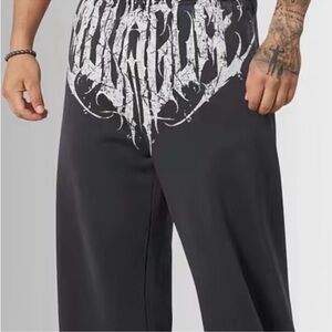 YoungLA Charcoal Graphic Joggers